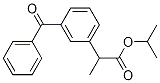 Benzeneacetic acid, 3-benzoyl-a-Methyl-, 1-Methylethyl ester Struktur