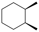 cis-1,2-ジメチルシクロヘキサン 化学構造式
