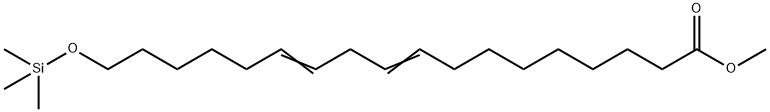 9,12-Octadecadienoic acid, 18-(trimethylsiloxy)-, methyl ester Structure