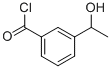Benzoyl chloride, 3-(1-hydroxyethyl)- (9CI) Struktur
