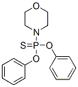 Morpholinophosphonothioic acid O,O-diphenyl ester Structure