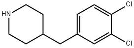 4-(3,4-二氯苄基)哌啶 结构式