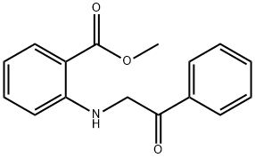 methyl 2-[(2-oxo-2-phenylethyl)amino]benzoate Struktur
