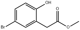 2-(5-溴-2-羟苯基)乙酸甲酯, 220801-66-1, 结构式