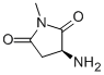 (S)-3-氨基-1-甲基吡咯烷-2,5-二酮, 220835-68-7, 结构式