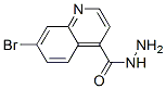 4-Quinolinecarboxylicacid,7-bromo-,hydrazide(9CI) Struktur
