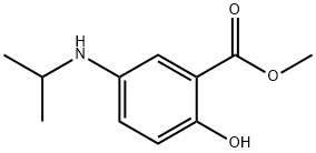 Benzoic acid, 2-hydroxy-5-[(1-methylethyl)amino]-, methyl ester (9CI) Struktur