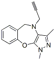 4,5-Dihydro-1,3-dimethyl-4-(2-propynyl)-1H-pyrazolo[3,4-b][1,4]benzoxazepine,22086-98-2,结构式