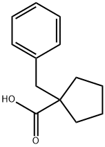 1-BENZYLCYCLOPENTANECARBOXYLIC ACID Struktur