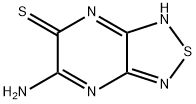 [1,2,5]Thiadiazolo[3,4-b]pyrazine-5(3H)-thione,6-amino-(9CI) 化学構造式