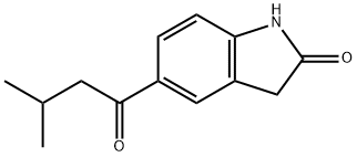 5-(3-methyl-butanoyl)-1,3-dihydro-indol-2-one Struktur