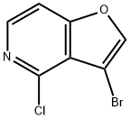 3-Bromo-4-chlorofuro[3,2-c]pyridine Struktur