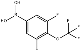 3,5-二氟-4-(三氟甲氧基)苯基硼酸,220943-57-7,结构式