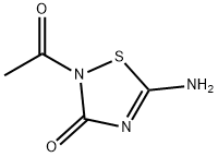 1,2,4-Thiadiazol-3(2H)-one, 2-acetyl-5-amino- (9CI) 结构式