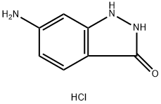 6-氨基-1,2-二氢-3H-吲唑-3-酮盐酸盐 结构式
