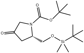 (2S)-2-[[tert-ButyldiMethylsilyloxy]Methyl]-4-oxo-1-pyrrolidinecarboxylic Acid tert-Butyl Ester 结构式