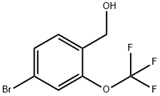 (4-溴-2-三氟甲氧基)苯甲醇 结构式