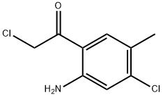 1-(2-氨基-4-氯-5-甲基苯基)-2-氯乙酮 结构式