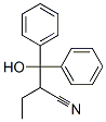 2-(alpha-hydroxybenzhydryl)butyronitrile Struktur