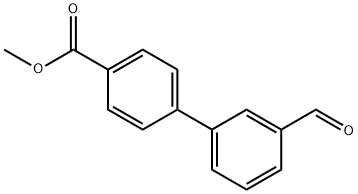4-(3-甲酰基苯基)苯甲酸甲酯 结构式