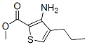 2-Thiophenecarboxylicacid,3-amino-4-propyl-,methylester(9CI) Structure