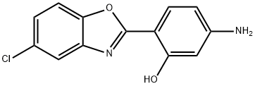 5-AMINO-2-(5-CHLORO-BENZOOXAZOL-2-YL)-PHENOL 化学構造式