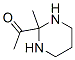 Ethanone, 1-(hexahydro-2-methyl-2-pyrimidinyl)- (9CI) Structure