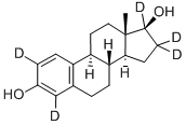 17BETA-ESTRADIOL-2,4,16,16,17-D5 Structure