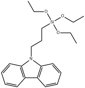 カルボゾールプロピルトリエトキシシラン 化学構造式