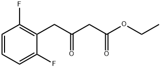 Benzenebutanoic acid, 2,6-difluoro-b-oxo-, ethyl ester Struktur