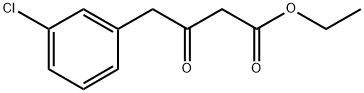 4-(3-クロロフェニル)-3-オキソブタン酸エチル 化学構造式