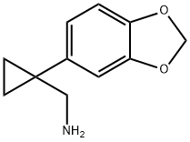 1-(1,3-苯并二噁茂-5-基)环丙烷甲胺, 221137-44-6, 结构式