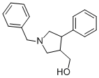 1-Benzyl-4-phenyl-3-pyrrolidinemethanol Struktur