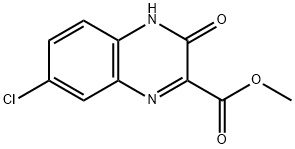 METHYL 7-CHLORO-3-OXO-3,4-DIHYDROQUINOXALINE-2-CARBOXYLATE 化学構造式