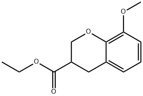 8-METHOXY-CHROMAN-3-CARBOXYLIC ACID ETHYL ESTER Struktur