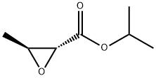 异丙基(2R,3S)-3-甲基-2-环氧乙烷羧酸酯 结构式