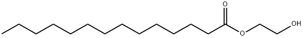 2-hydroxyethyl myristate Structure