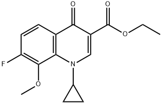 1-CYCLOPROPYL-7-FLUORO-1,4-DIHYDRO-8-METHOXY-4-OXO-3-QUINOLINECARBOXYLIC ACID, ETHYL ESTER