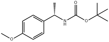 TERT-BUTYL [(1S)-1-(4-METHOXYPHENYL)ETHYL]CARBAMATE 结构式