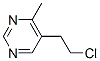 Pyrimidine, 5-(2-chloroethyl)-4-methyl- (8CI),22126-35-8,结构式