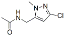 Acetamide,  N-[(3-chloro-1-methyl-1H-pyrazol-5-yl)methyl]- Struktur