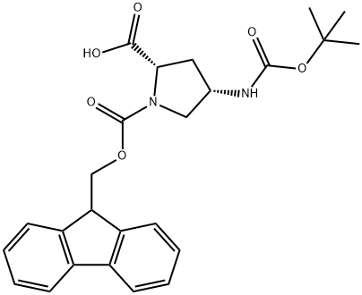 (2S, 4S)-BOC-4-AMINO-1-FMOC-PYRROLIDINE-2-CARBOXYLIC ACID