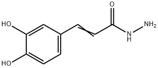 2-Propenoic acid, 3-(3,4-dihydroxyphenyl)-, hydrazide Structure