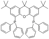 (R,R)-2,7-DI-TERT-BUTYL-9,9-DIMETHYL-4,5-BIS(METHYLPHENYLPHOSPHINO)XANTHENE 化学構造式