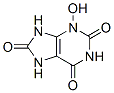 7,9-Dihydro-3-hydroxy-1H-purine-2,6,8(3H)-trione 结构式
