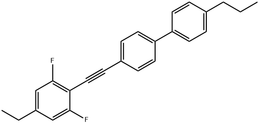 4-((4-Ethyl-2,6-difluorphenyl)-ethinyl)-4′-propylbiphenyl Structure