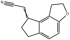 (1,2,6,7,-Tetrahydro-8H-indeno[5,4-b]furan-8-ylidene)acetonitrile Structure