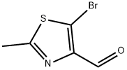 5-溴-2-甲基-4-噻唑甲醛 结构式
