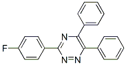 5,6-ジフェニル-3-(p-フルオロフェニル)-1,2,4-トリアジン 化学構造式