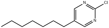 2-クロロ-5-ヘプチルピリミジン 化学構造式